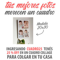 Arm un cuadro collage de fotos y llen tus paredes de momentos que te sacan una sonrisa cada da